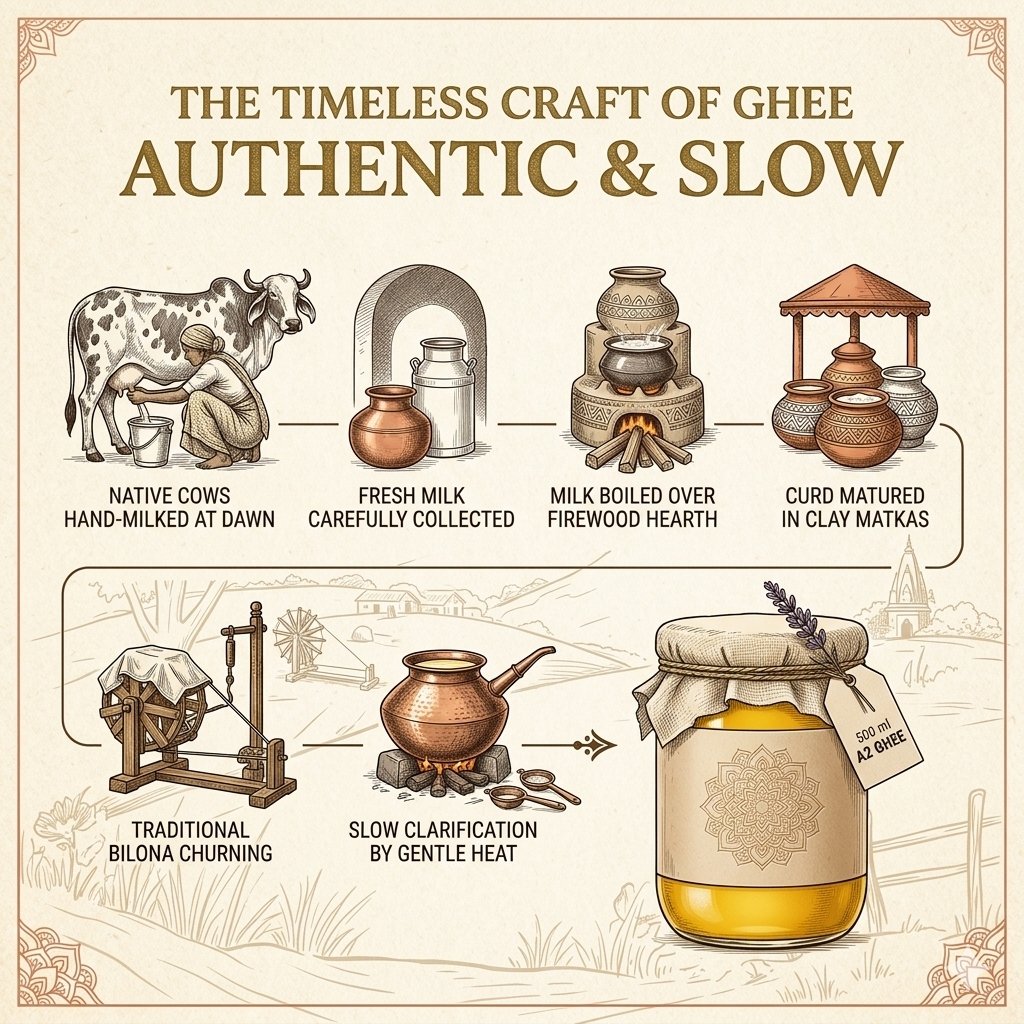 A2 Vedic Bilona Ghee – 1L
